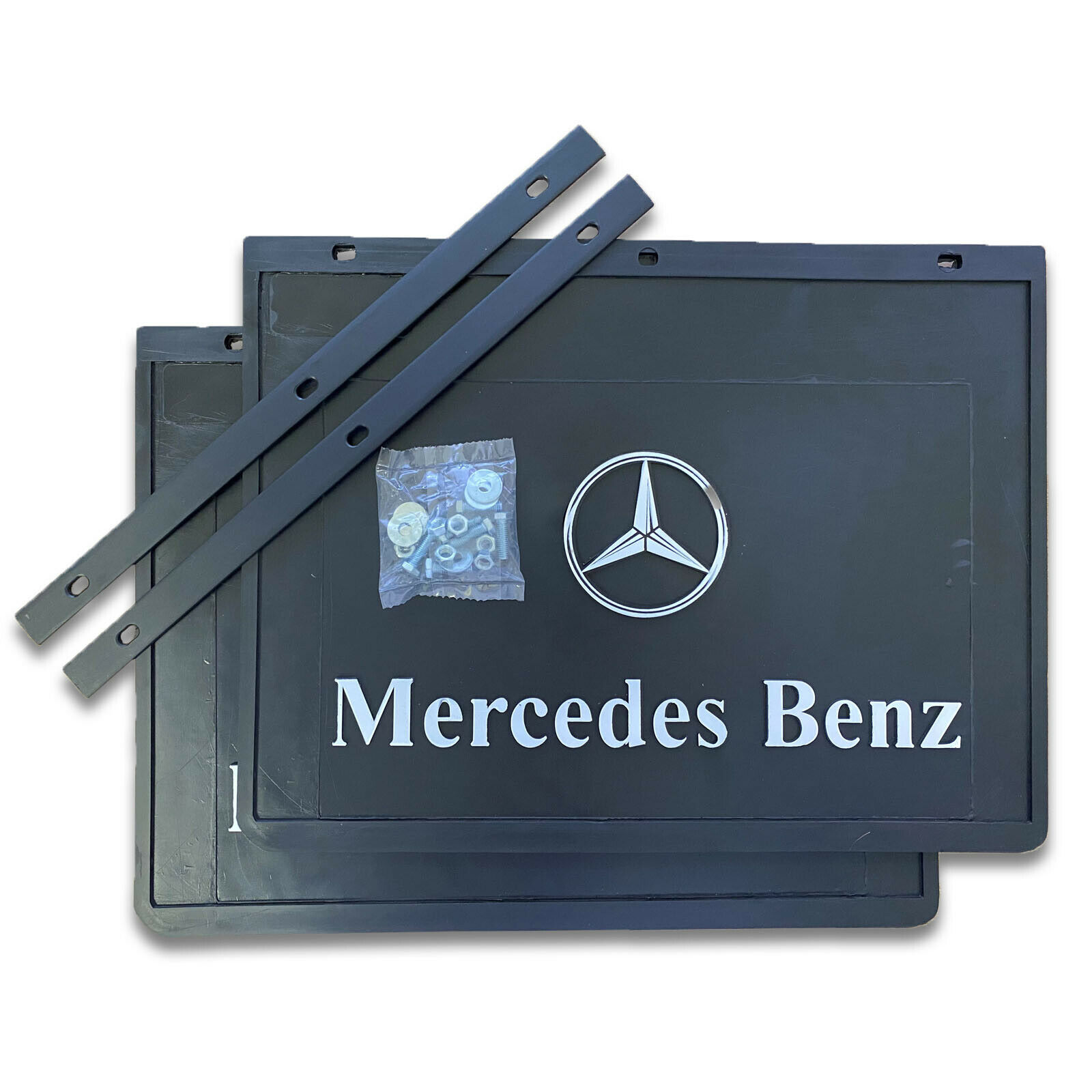 2 x Schmutzfänger 550 x 400 Spritzlappen Spritzschutz LKW Anhänger MERCEDES