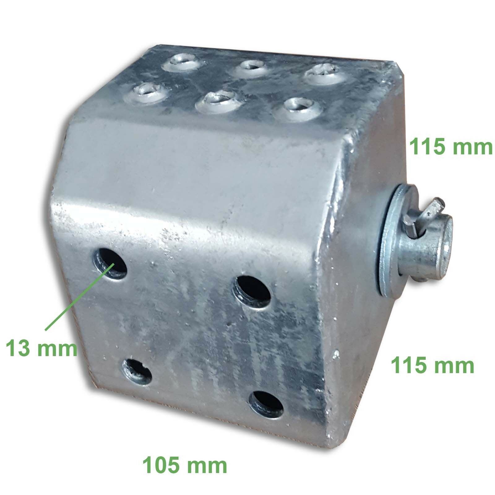 80er Rolle Rammpuffer 115x115 Rampenbock Anfahr- Gummipuffer Heckschutzgummi