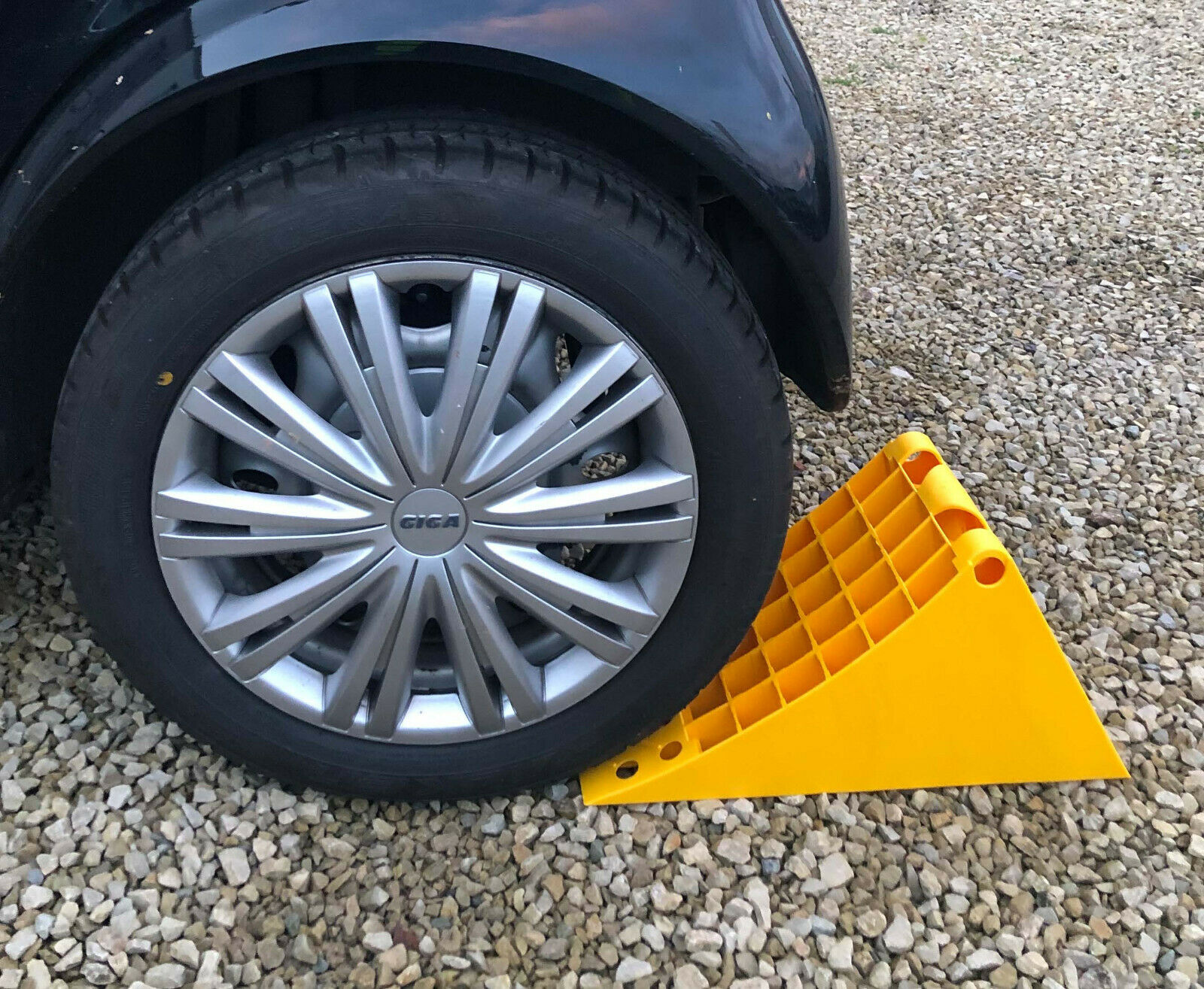 EUROKEIL Hemmschuh 200 mm LKW Unterlegkeil 6,5t Anhänger / mit TÜV! -MADE in EU