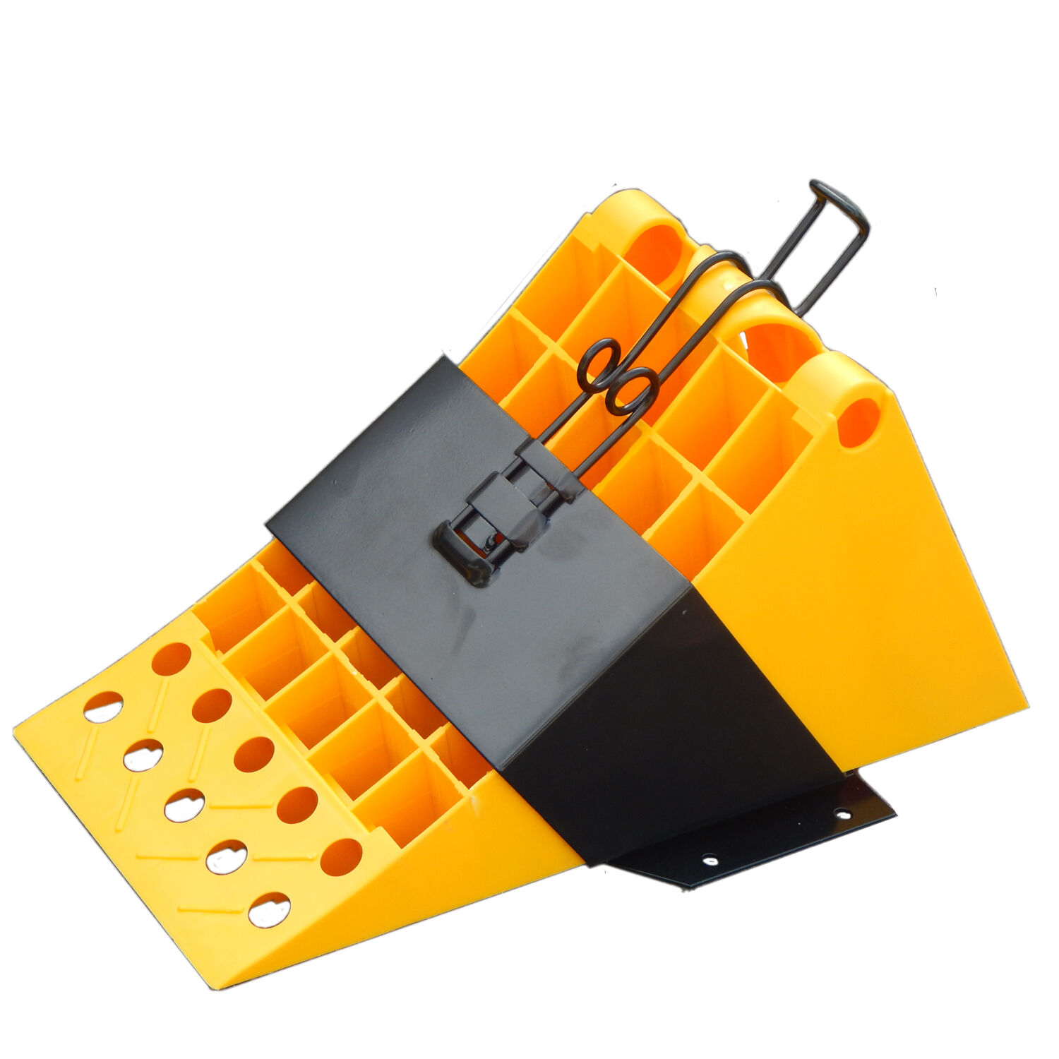 Hemmschuh + Halter LKW Unterlegkeil Polypropylen 6,5 to Anhänger Trecker