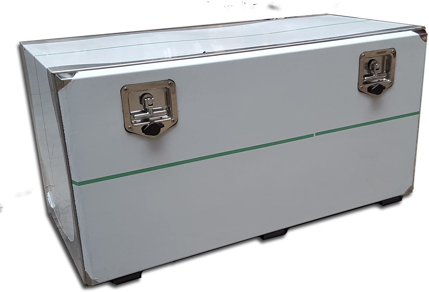 V2A Edelstahl 1,5 Werkzeugkasten Staukasten Drehverriegelung 