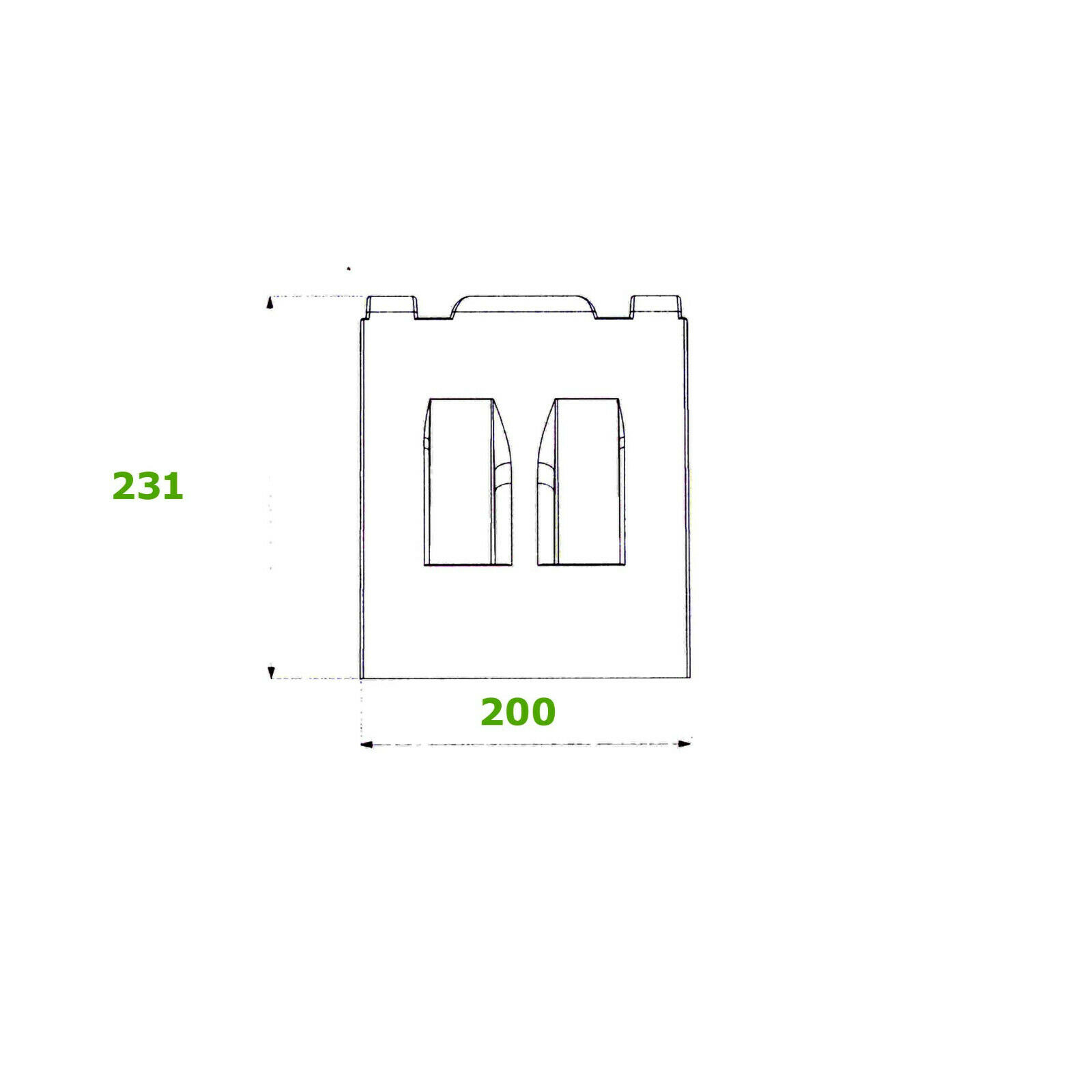 Hemmschuh + Halter LKW Unterlegkeil Polypropylen 6,5 to Anhänger Trecker