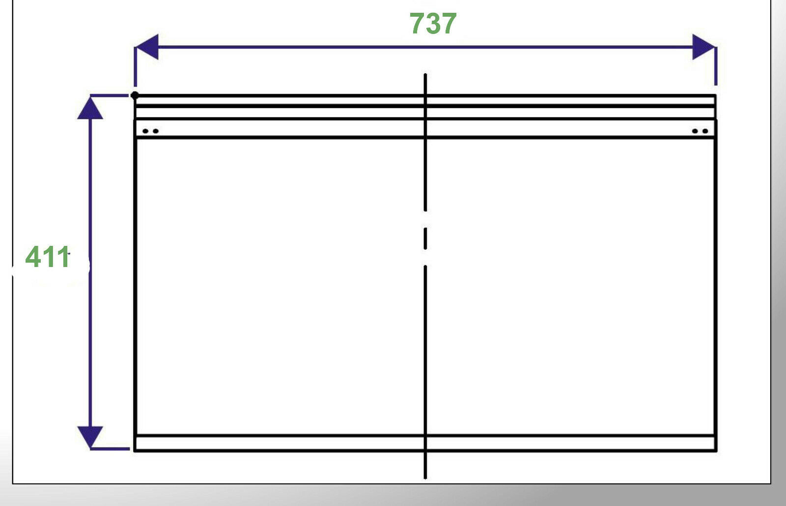 LKW Ausrüstungskasten 2100 x 700 x 450 mm Equipment- LKW, Auflieger vz. Blech EU